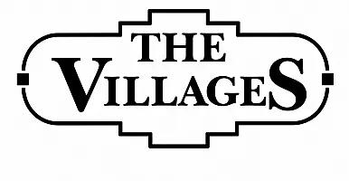 Elegant logo design reading 'The Villages' with classic typography, perfect for a charming community setting.
