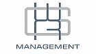 Elegant logo featuring stylized initials above the word 'Management' in sleek gray and blue tones.