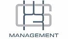 Modern PBS Management logo in sleek gray and blue design.