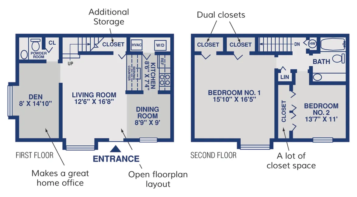 2br/1.5 bath
