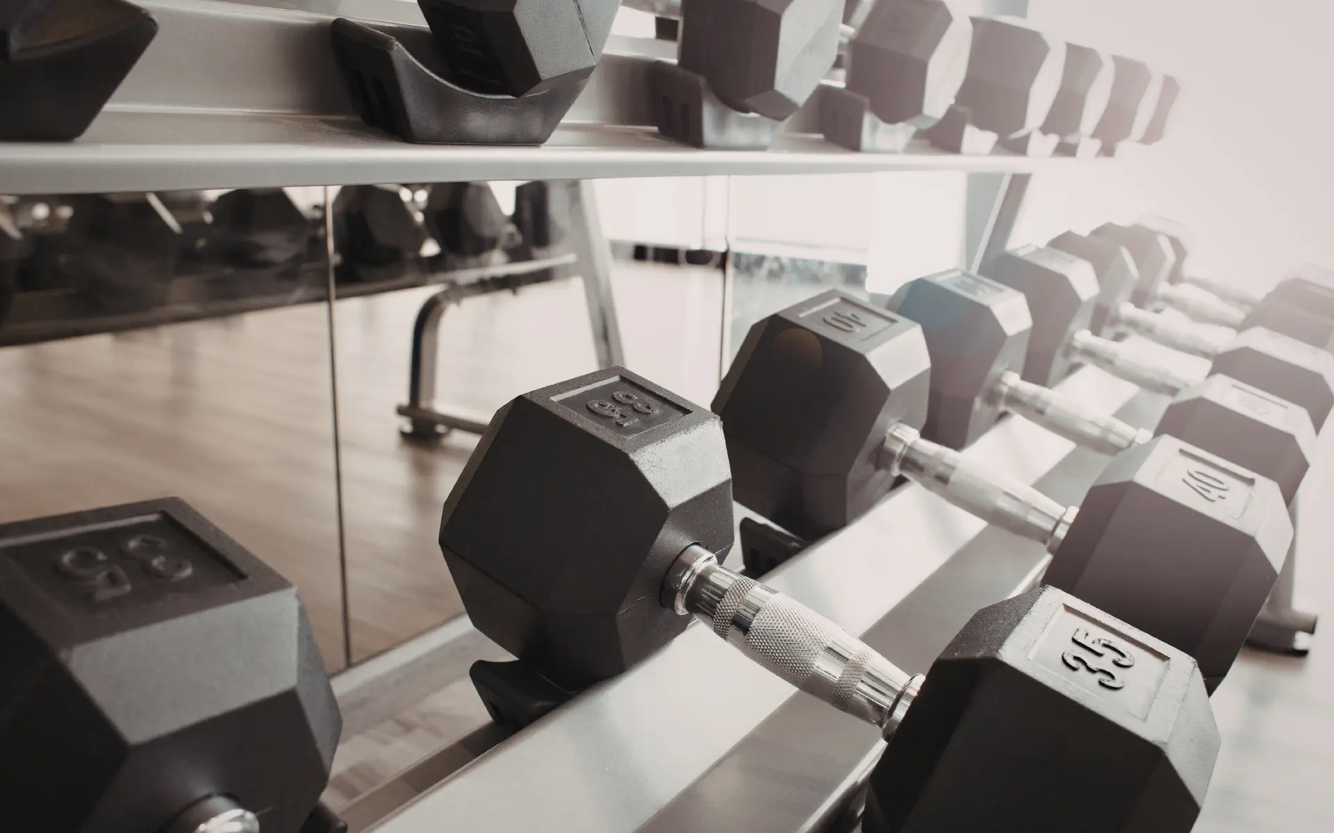 Sage Point Village Fitness Center Stock Image of Free Weights