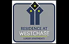 Elegant logo for Residence at Westchase Luxury Apartments featuring modern geometric design and sophisticated color palette.