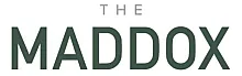 Sophisticated logo design featuring 'The Maddox' in elegant typography.