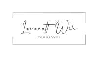 Elegant logo for Leverett Walk Townhomes, showcasing sophistication and modernity.