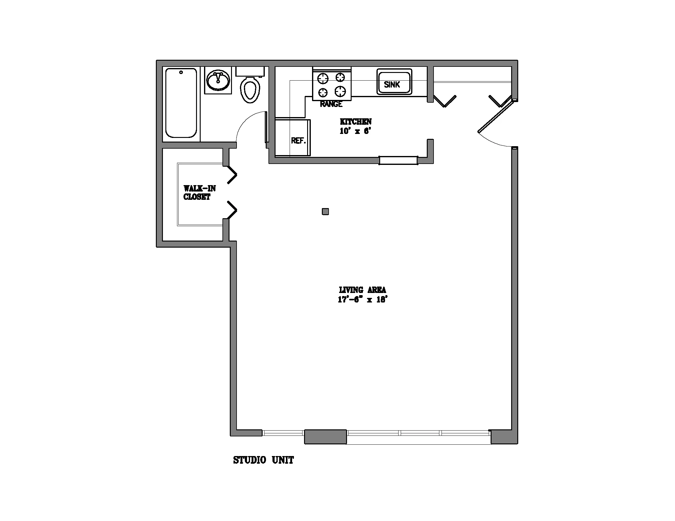 studio floor plan