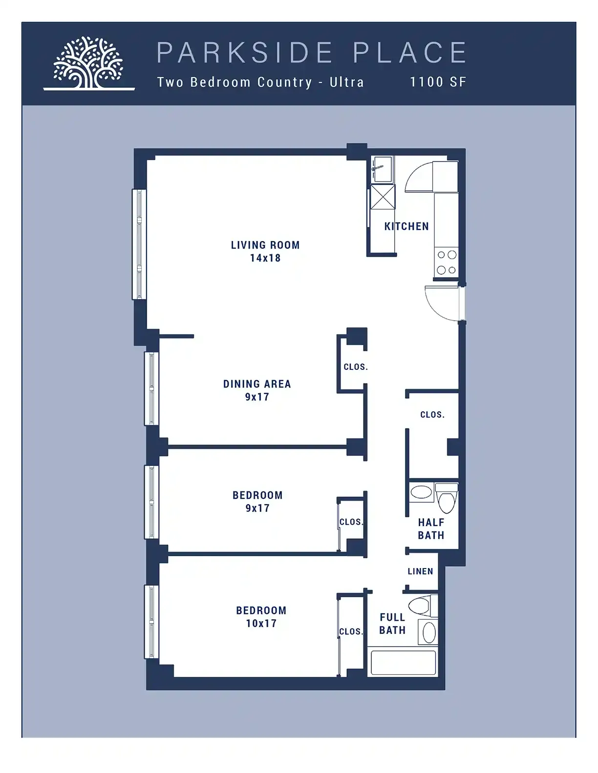 2 Br Ultra Country Floor Plan Layout