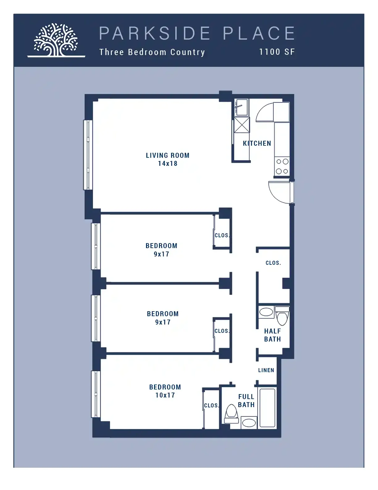 3 Br Floor Plan Layout
