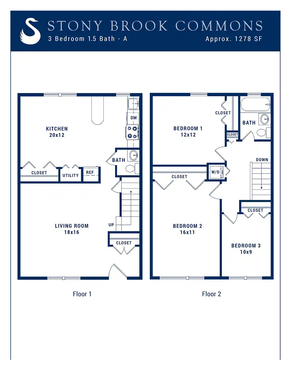 3BR 1.5 Bath A