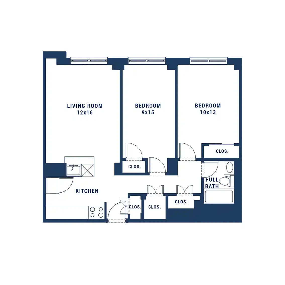 2BR Open Concept