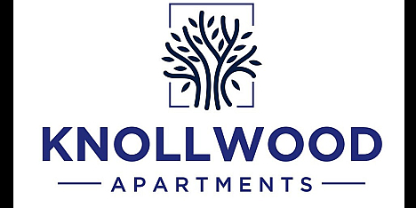 Elegant Knollwood Apartments logo featuring a stylized tree design, symbolizing growth and community.