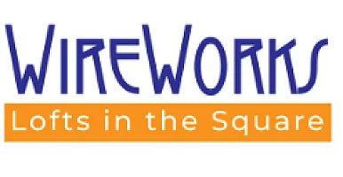 WireWorks: Lofts in the Square logo, featuring modern design and bold typography.