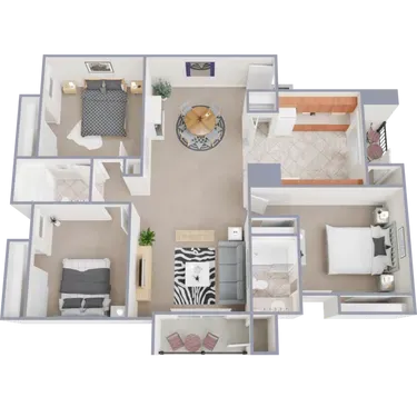 3 bed 1.75 Bath B