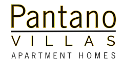 Pantano Villas logo for luxury apartment homes.