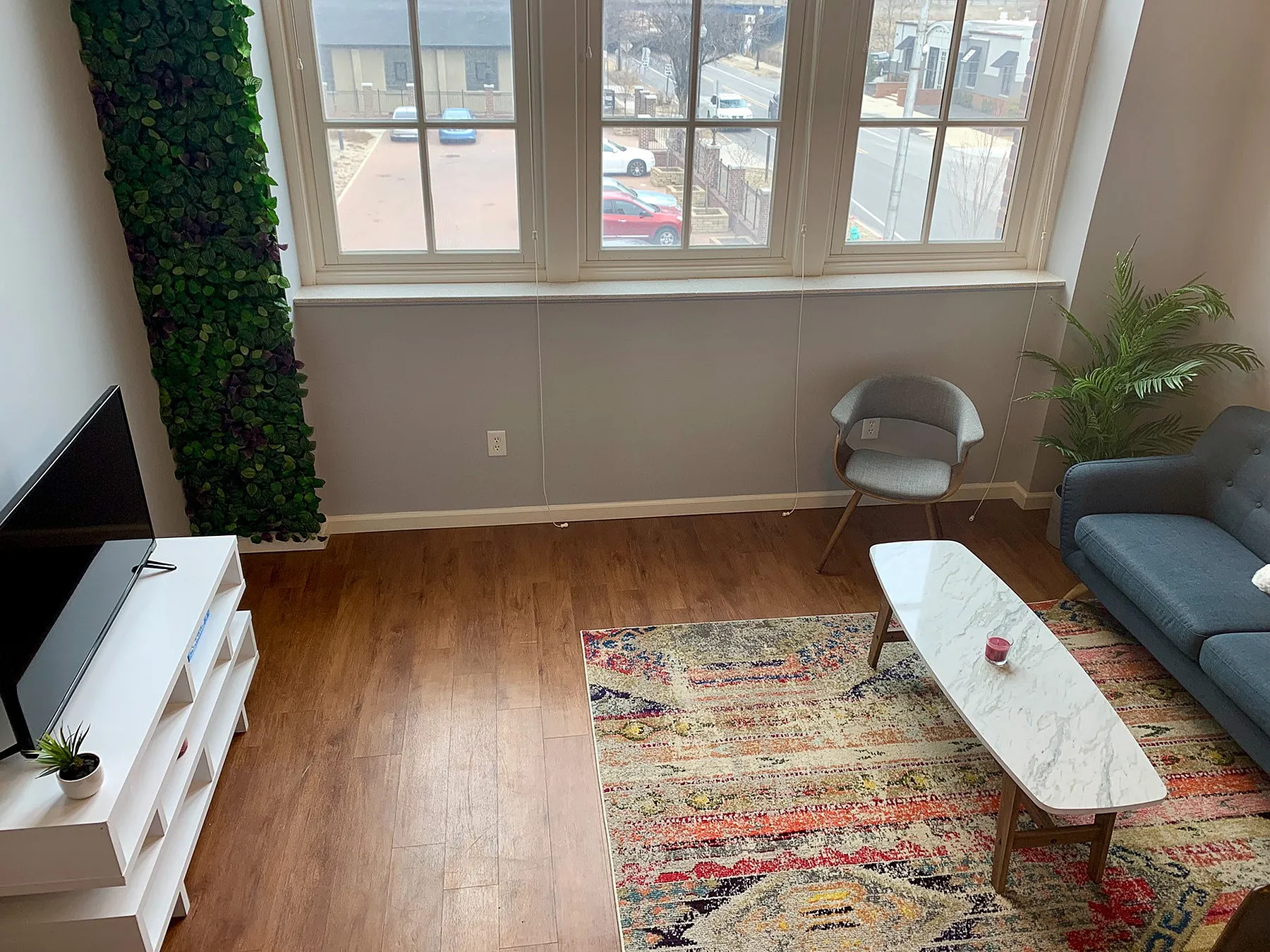 spacious and open living area