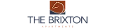 Elegant logo of The Brixton Apartments featuring a stylized horse design, symbolizing luxury living.