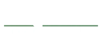 Modern logo for The Residences on Carr Hill, featuring bold white typography and a sleek green underline.