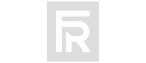 Elegant Foundry Row Apartments logo featuring modern serif typography in a sleek blue design.