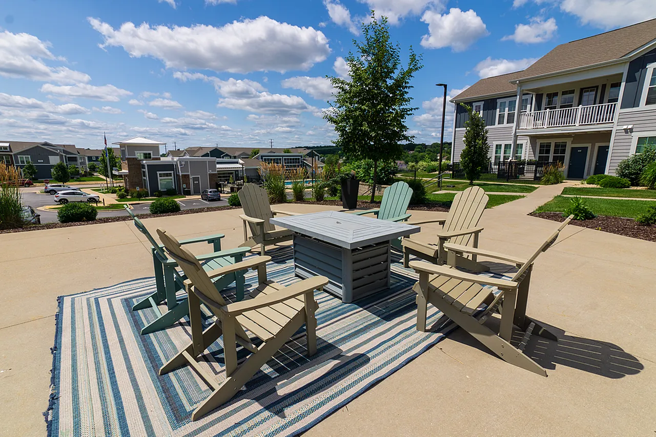 Outdoor grilling area