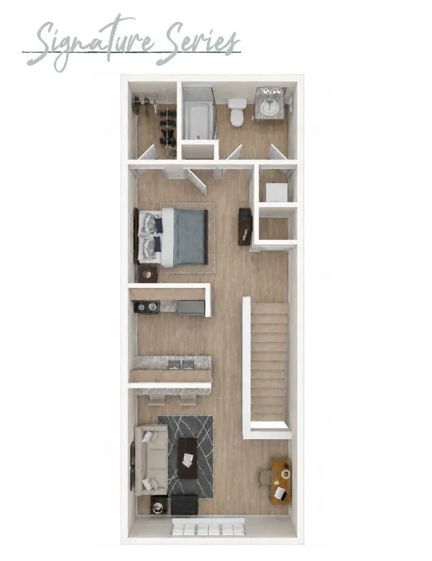 Modern floor plan layout