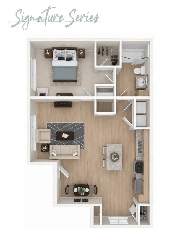 Modern floor plan layout