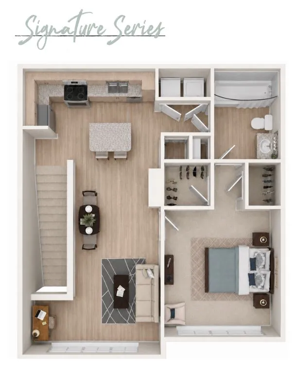 Modern floor plan layout