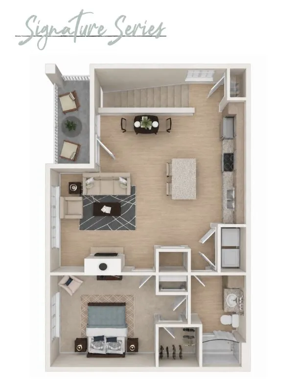 Modern floor plan layout
