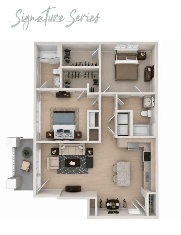 Modern floor plan layout