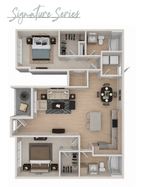 Modern floor plan layout