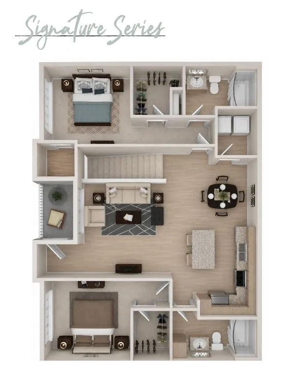 Modern floor plan layout