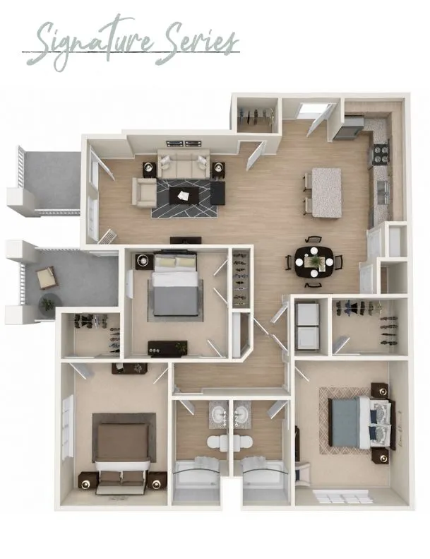 Modern floor plan layout