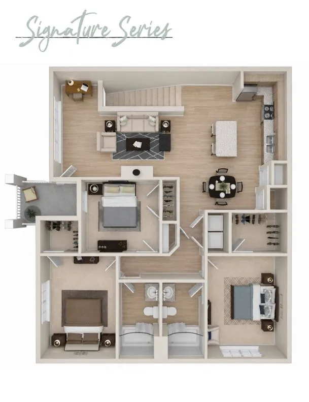 Modern floor plan layout