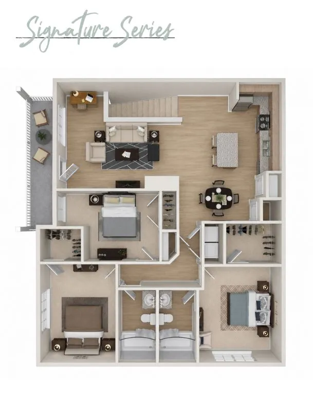 Modern floor plan layout