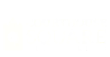 Courthouse Square Apartments logo with modern design and prominent typography.