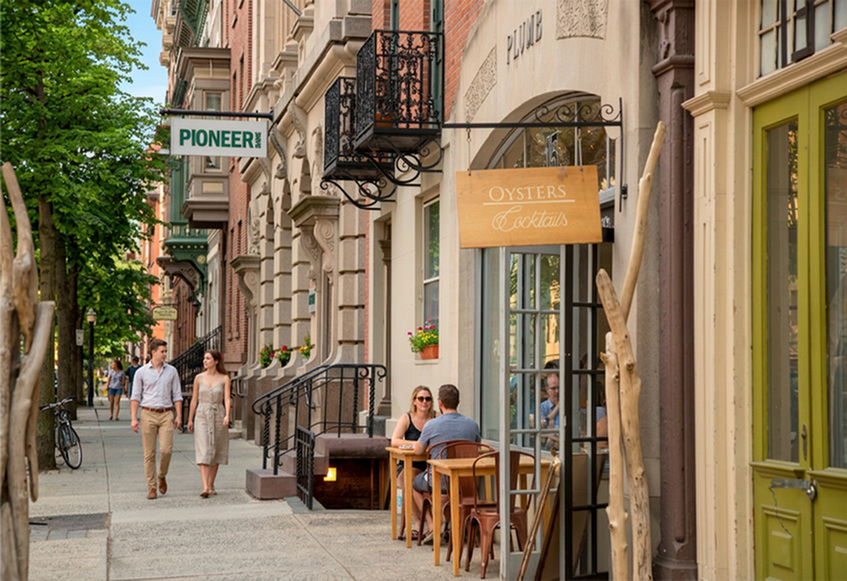 Downtown Troy, NY featuring local shops, restaurants, and historic streets perfect for weekend activities.