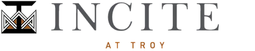 Elegant and modern logo for Incite at Troy, featuring a stylized design with sleek typography.