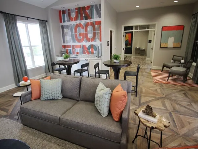 Clubhouse seating area.