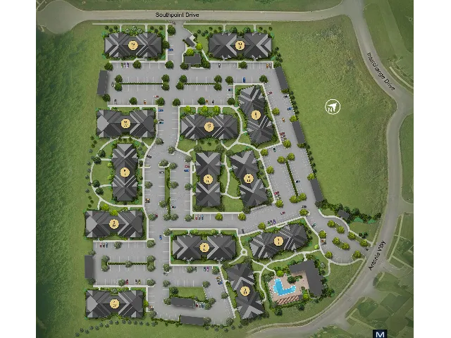 Brookviea at Apex site Map.