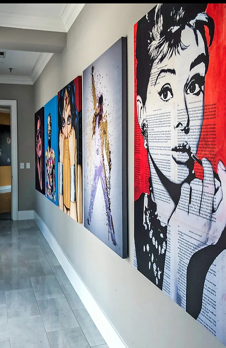 Haven at University Downs - Art-filled Hallway