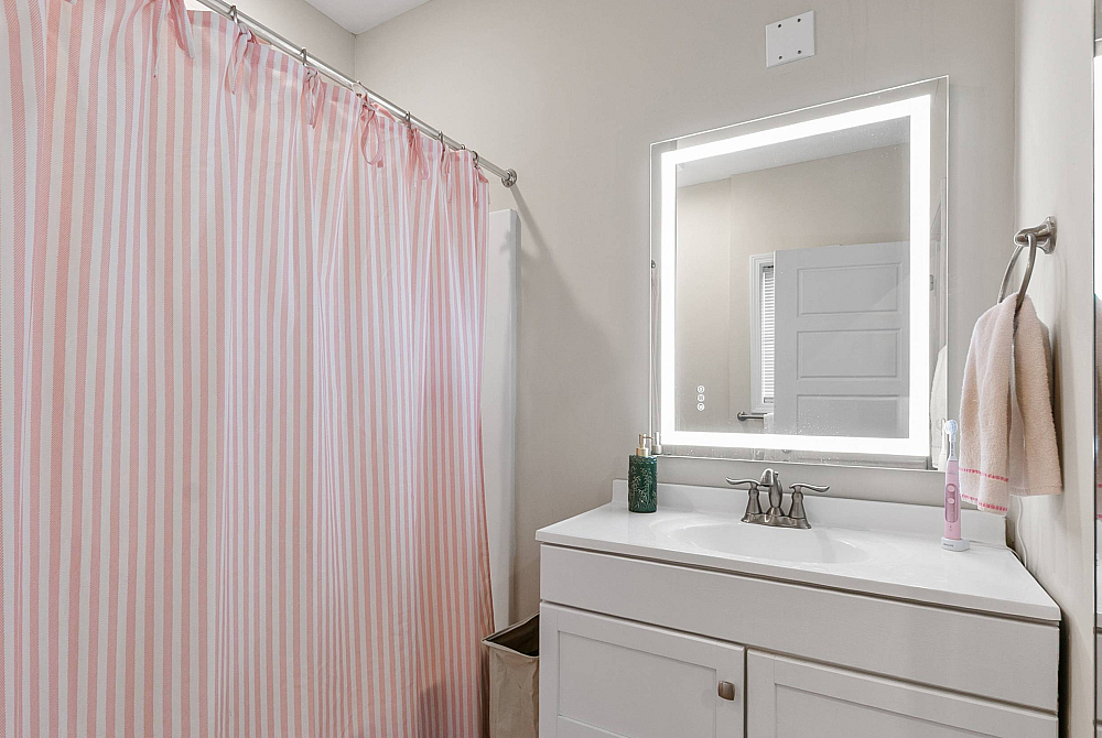 Old Row on Hackberry - Bathroom Vanity with light up mirror