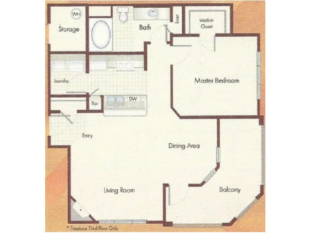 1B Floor Plan