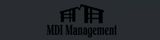 Elegant logo for MDI Management featuring stylized building silhouettes.