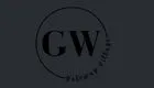 Elegant logo design featuring bold initials 'GW' encircled with refined text, perfect for luxury branding.