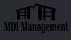 MDI Management logo featuring stylized buildings in a sleek, modern design.