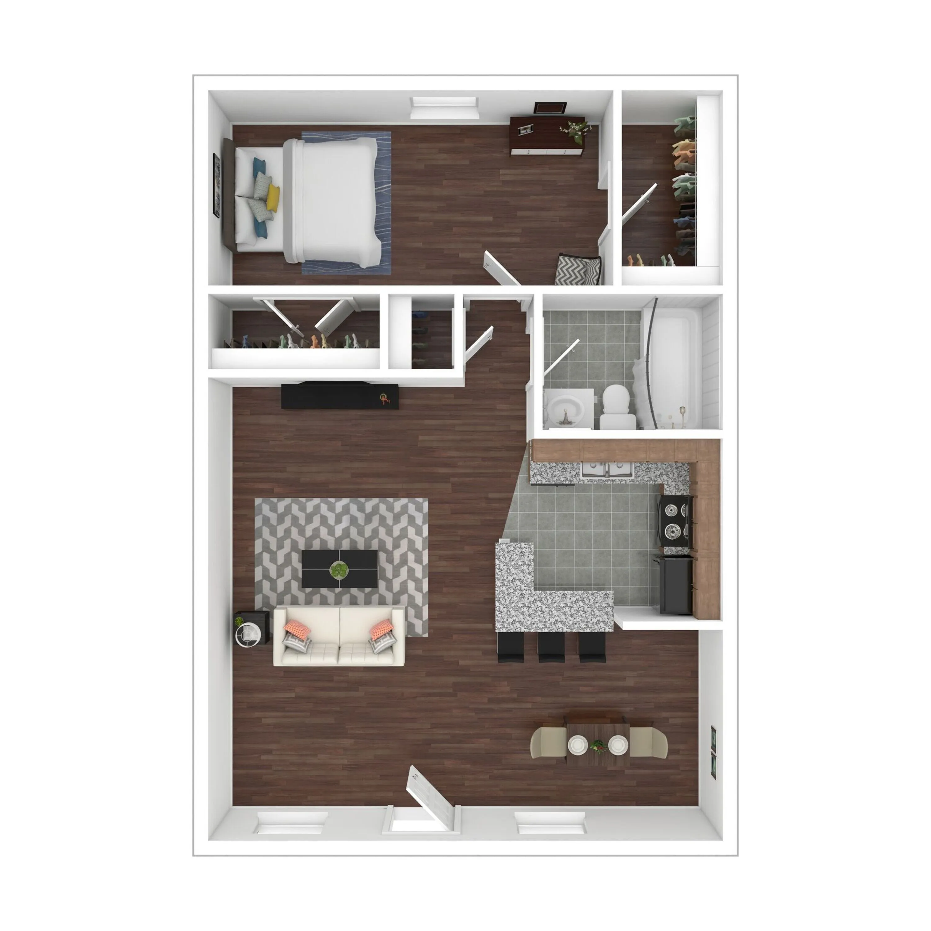 Solana - One-Bedroom Floorplan