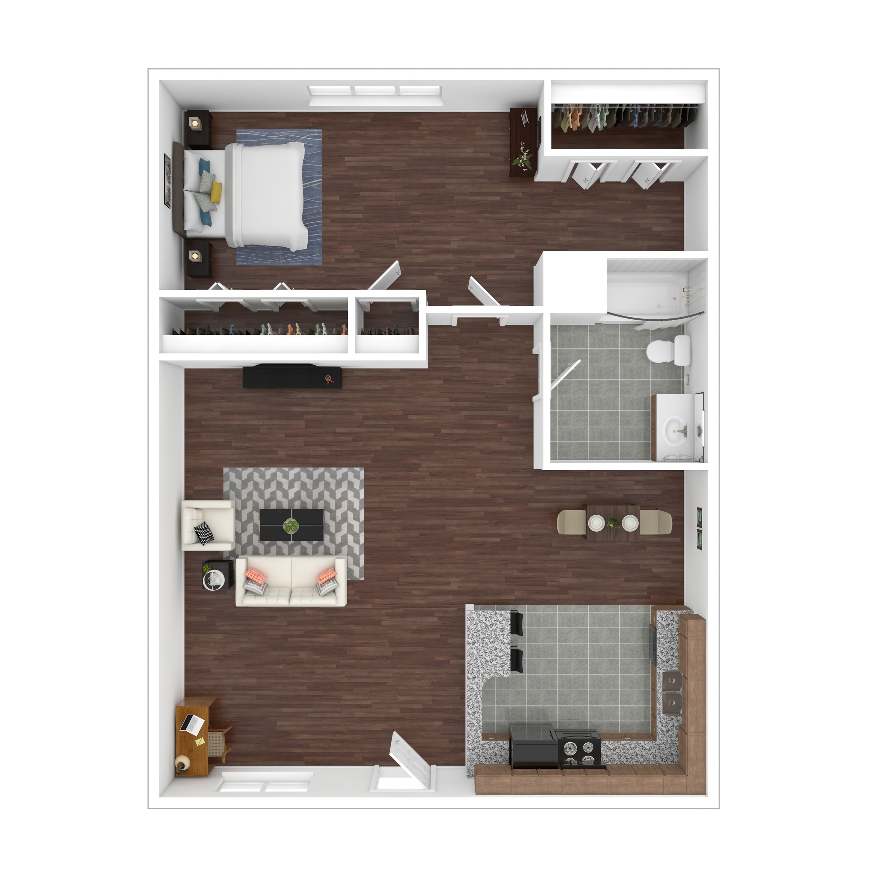 Solana - One Bedroom Floorplan
