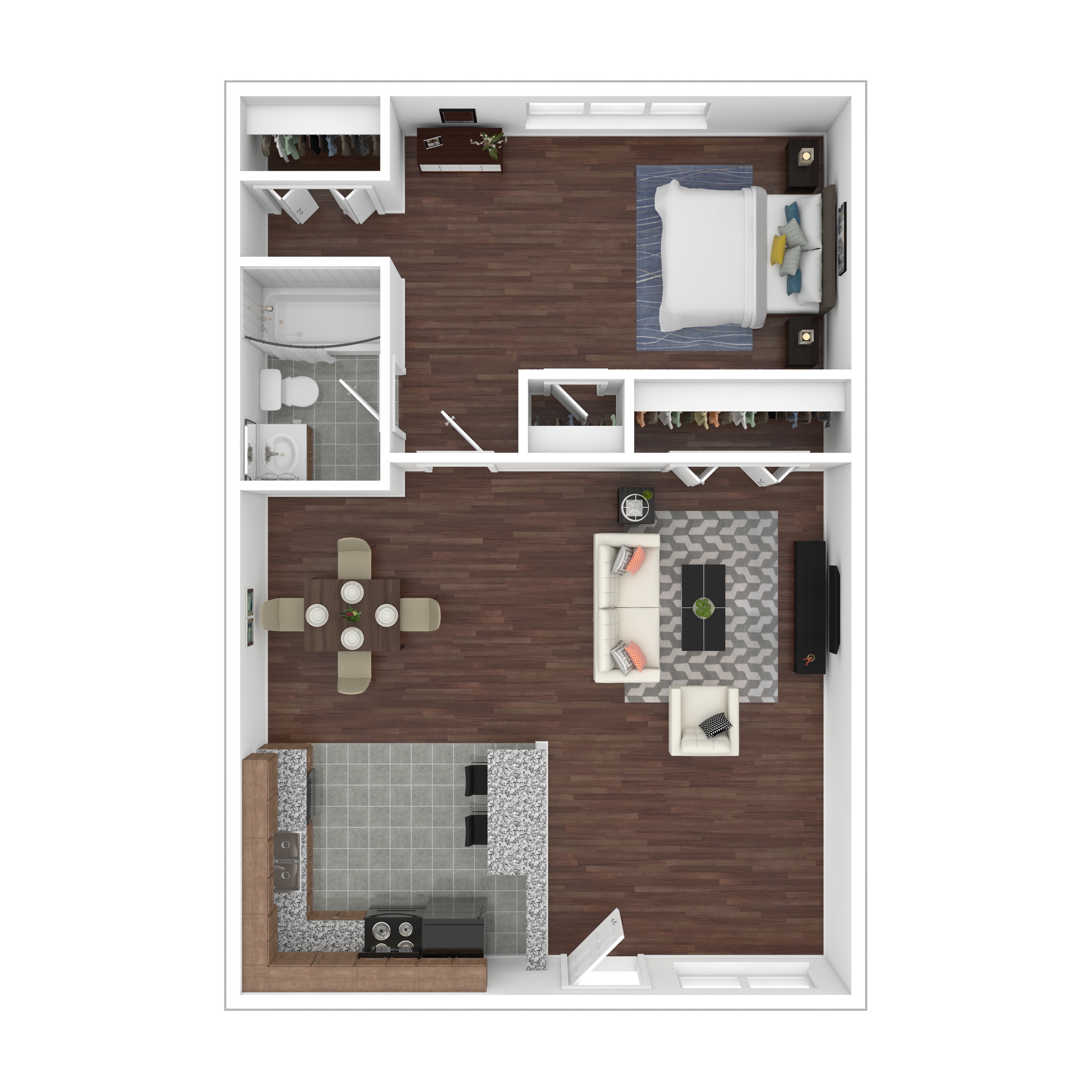 Solana - One-Bedroom Floorplan