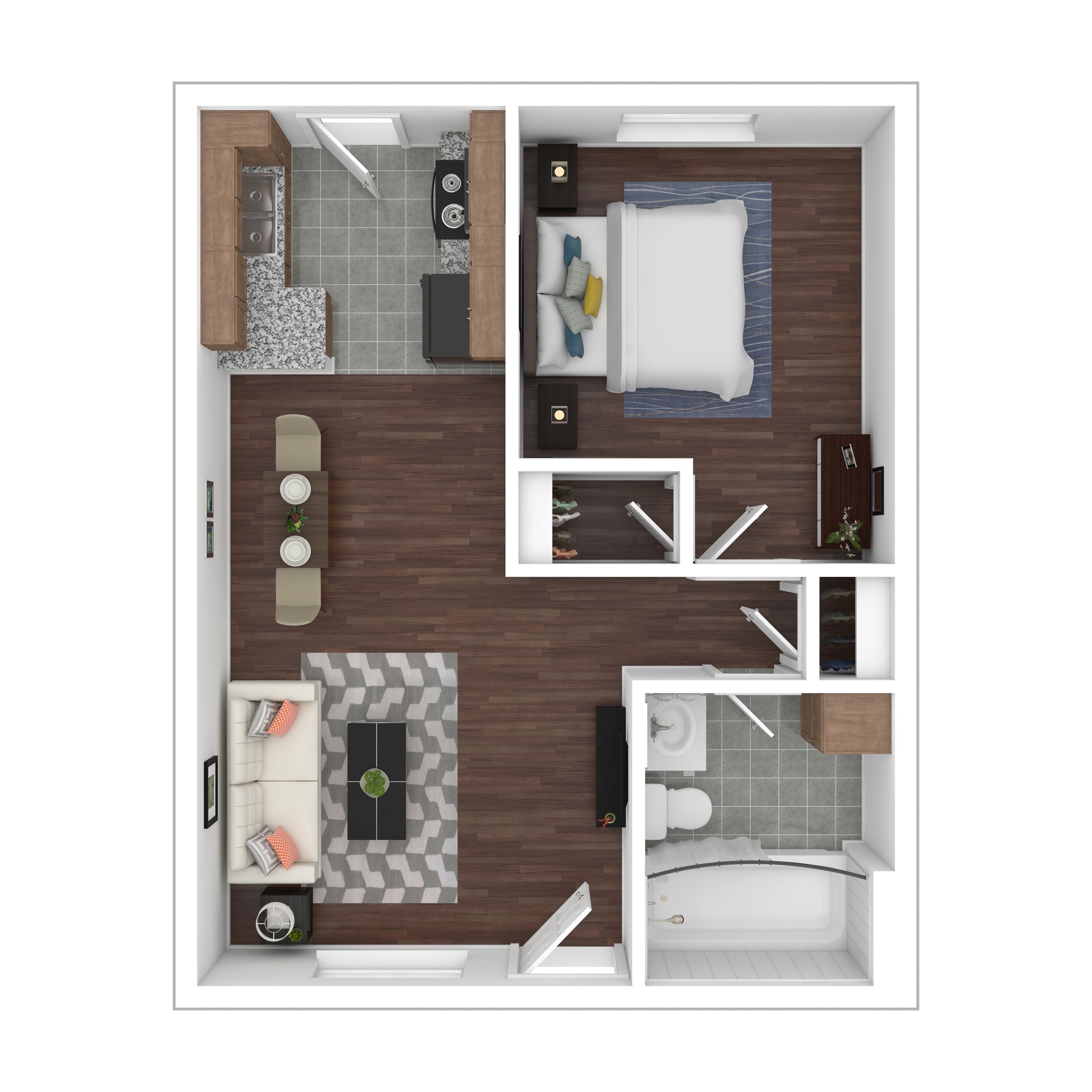 Solana - One-Bedroom Floorplan
