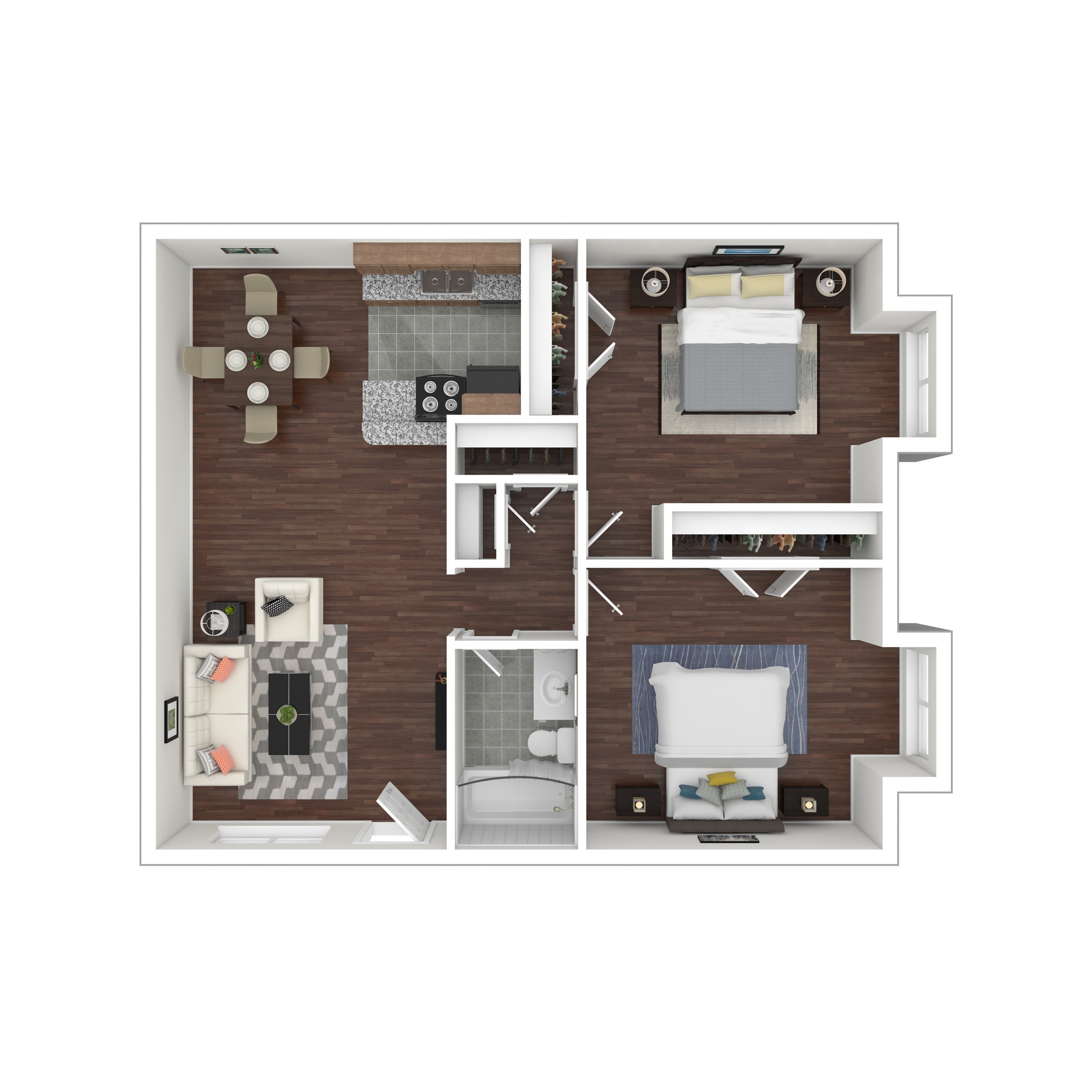 Solana - Two-Bedroom Floorplan
