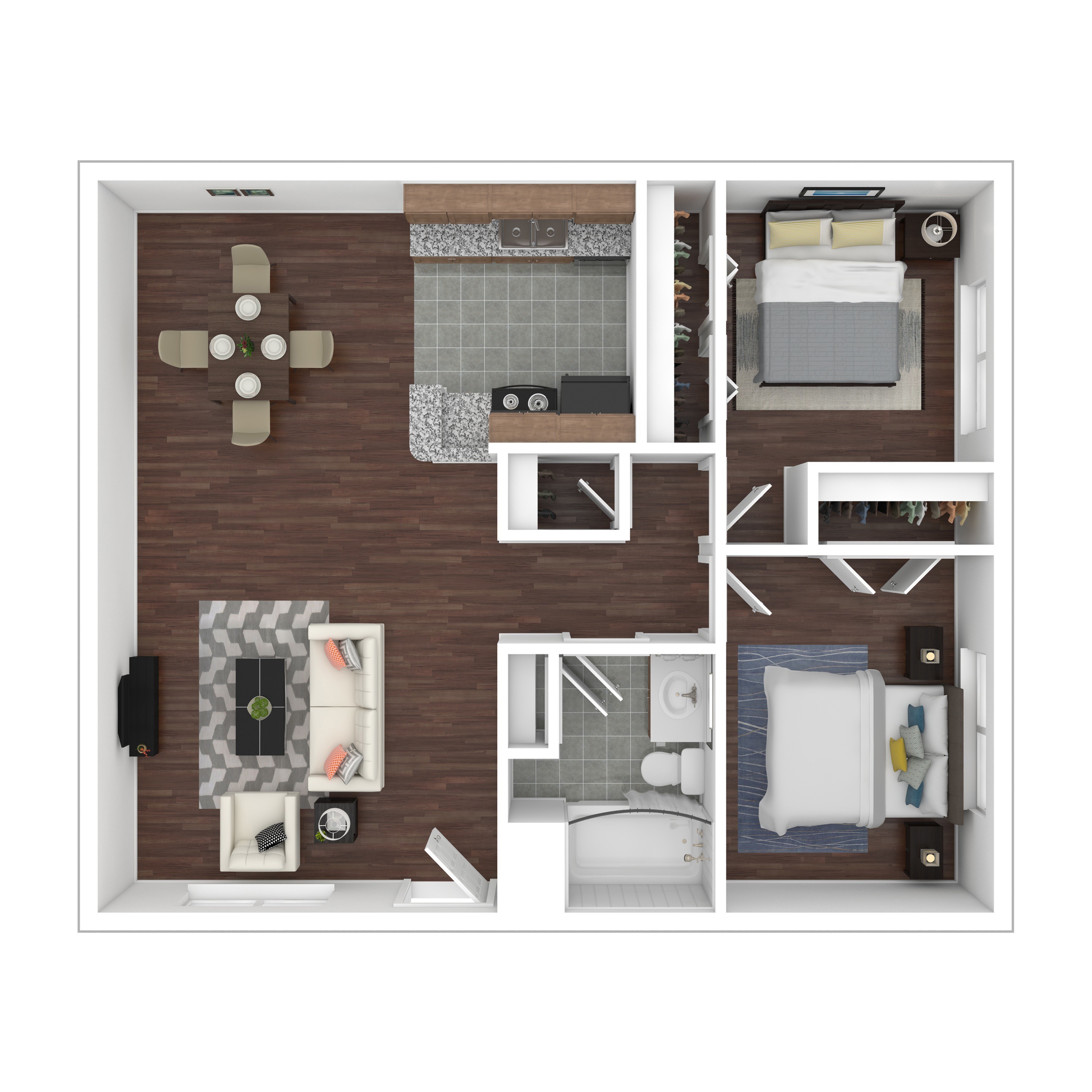Solana - Two-Bedroom Floorplan