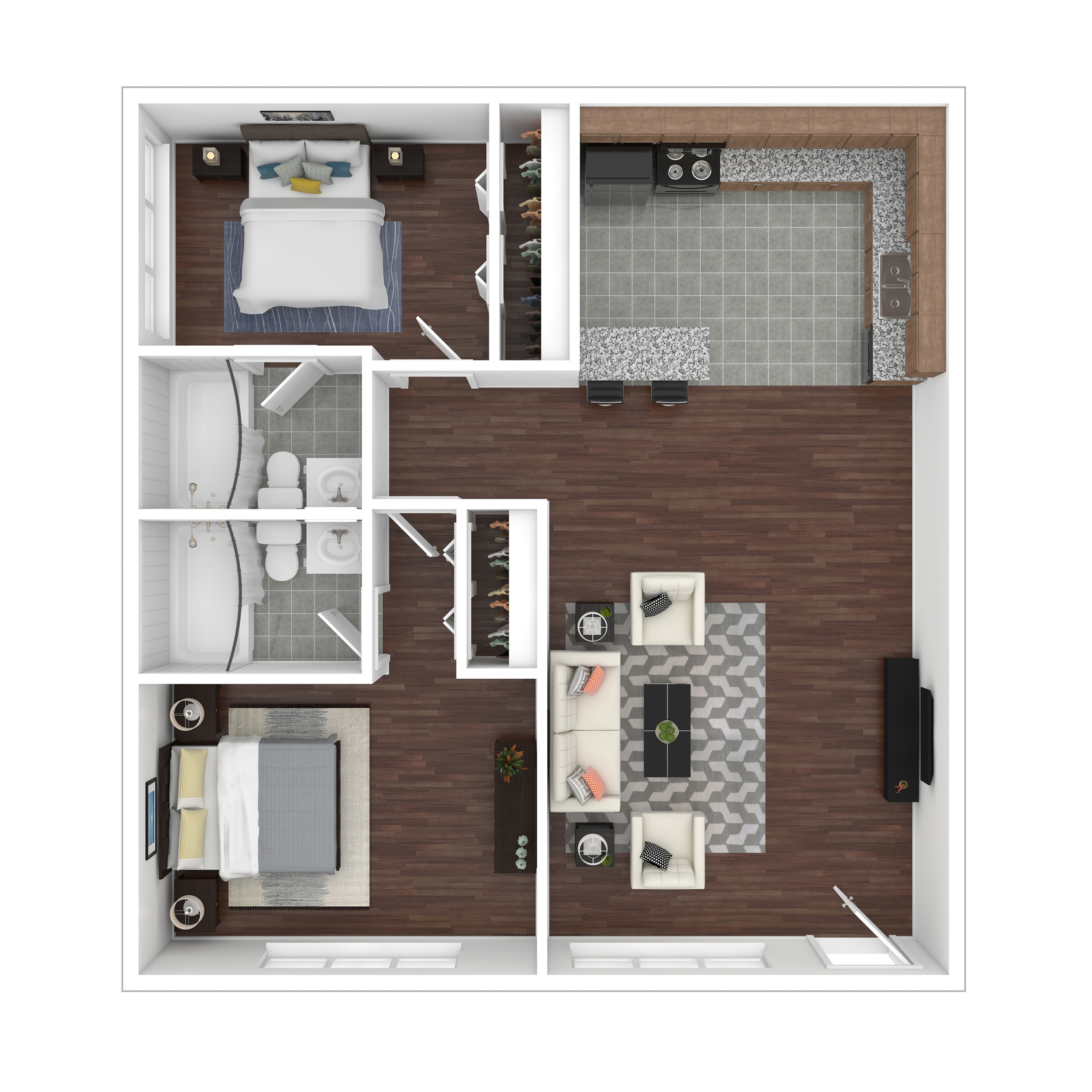 Solana - Two-Bedroom Floorplan